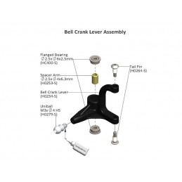 Plastic Bell Crank Leveler - Goblin 500/570