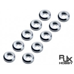 RJX 3mm Finish Cap (x10 PCS) Silver