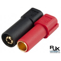 RJX XT150 CONNECTOR  - BLACK MALE AND RED FEMALE X 1 PAIRE FOR BATTERY