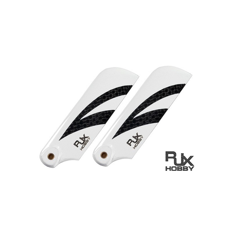 RJX Black and White 70mm Tail CF Blades