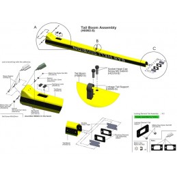 Carbon Fiber Tail Locking Reinforcement (2pcs) - Goblin 630/700/770