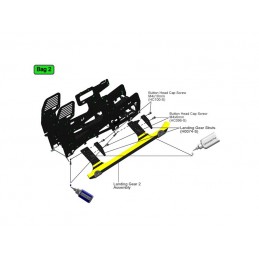 Carbon Fiber Landing Gear Stiffener - Goblin 630/700/770