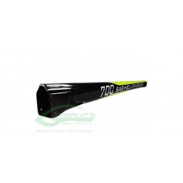 CARBON FIBER TAIL BOOM SAB YELLOW/CARBON - GOBLIN 700 COMPETITION/SPEED