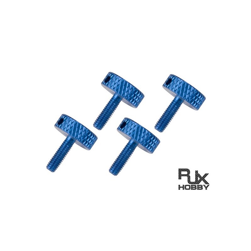 RJX M3 Canopy ThumbScrew (Blue)