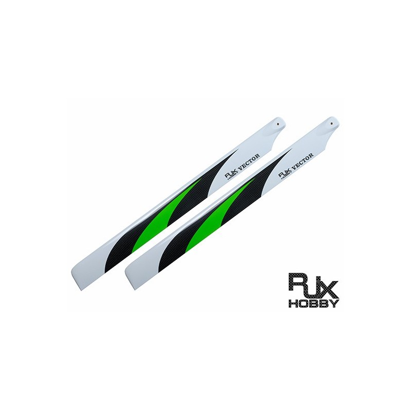 RJX Vector Green520mm Premium CF Blades-FBL Version