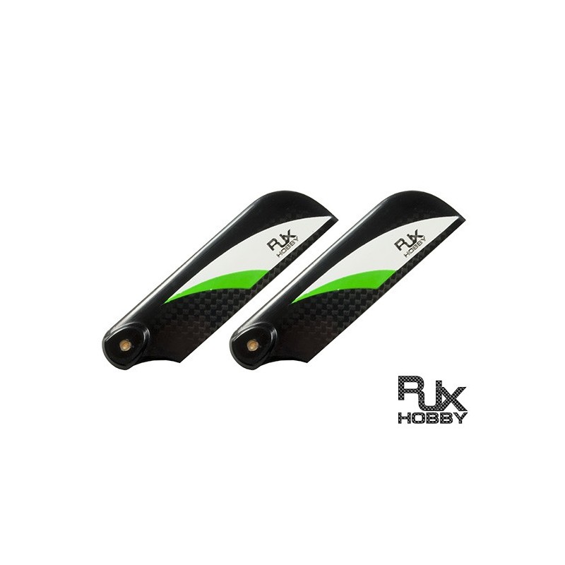 RJX Vector Vert et Blanc 85 mm Tail CF Blades