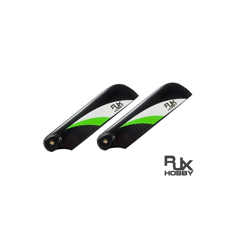RJX Vector Vert et Blanc 95 mm Tail CF Blades