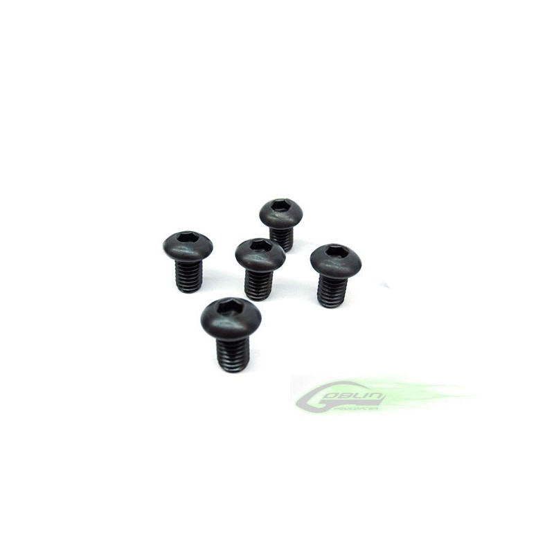 DIN 12.9 Button Head Socket Cap M4x6 (5pcs) - Goblin 630/700/770