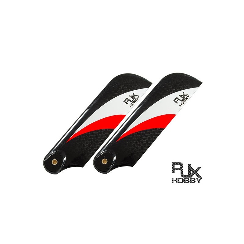 RJX Red and White 105mm Tail CF Blades