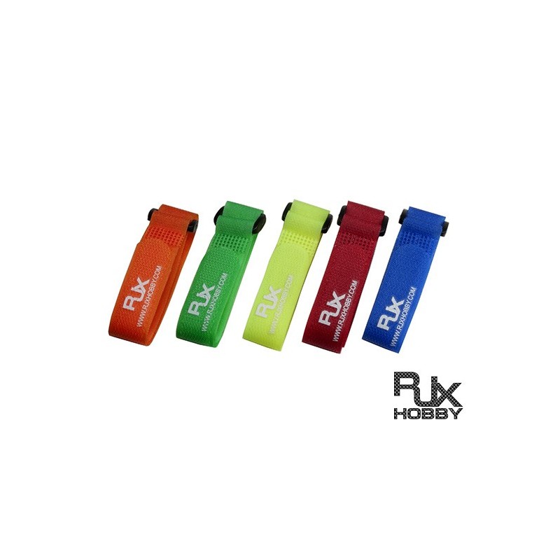 T6011-XS - VELCRO Multi Color Battery Strap (200x20mmx5pcs) for FPV Racing