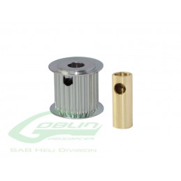 Aluminum Motor Pulley 20T (for 6/8mm motor shaft) - Goblin 770/700 Competition