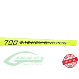 Glass Fiber Tail Boom Yellow - Goblin 700 COMPETITION