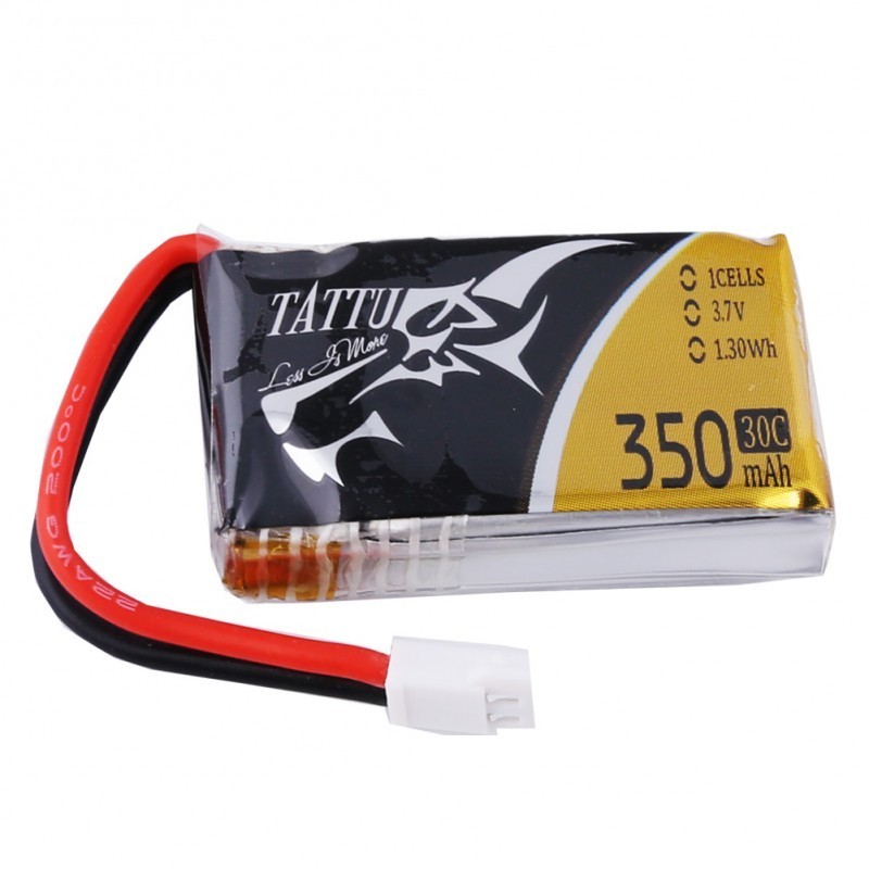 TA-30C-350-1S1P1 - Tattu 350mAh 3.7V 30C 1S1P Lipo Battery Pack Molex Plug 1pc