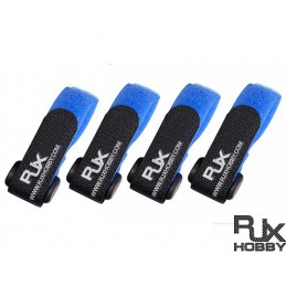 RJX VELCRO LIME BLUE POUR FPV RACING (200 x 20mm x 4 pcs)