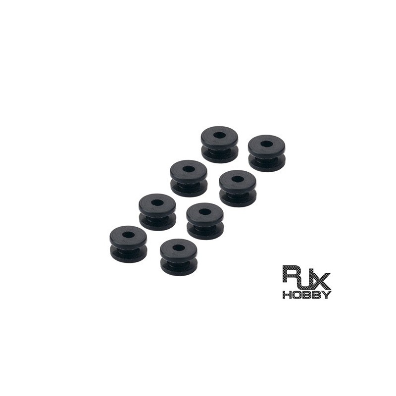RJX1860 - RJX Anti Vibration Rubber Balls 4x9.5x6.4mmx8pcs