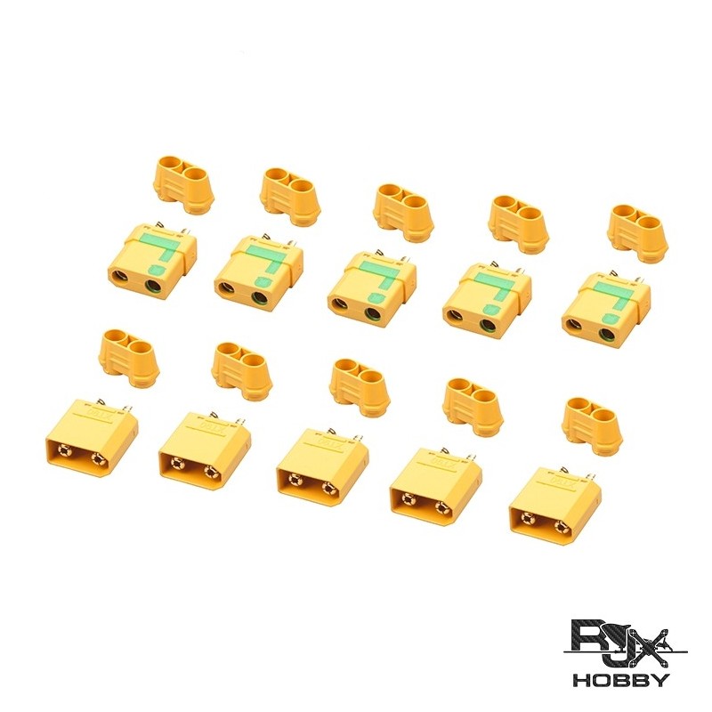 XT90 Connector Yellow - Male and Female x 5 paires