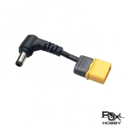 RJX2372 - XT60 Adaptateur mâle pour prise mâle 5.5mm x 2.5mm pour lunettes FPV - 2 cm