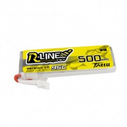 TA-RL-95C-500-1S1P-L - Gens ace 3500mAh 3.7V TX 1S1P Lipo Battery Pack with JR Plug